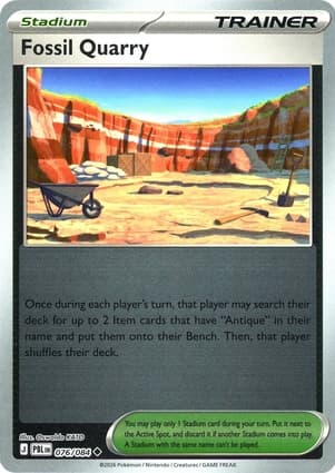 Fossil Quarry, catalogue front