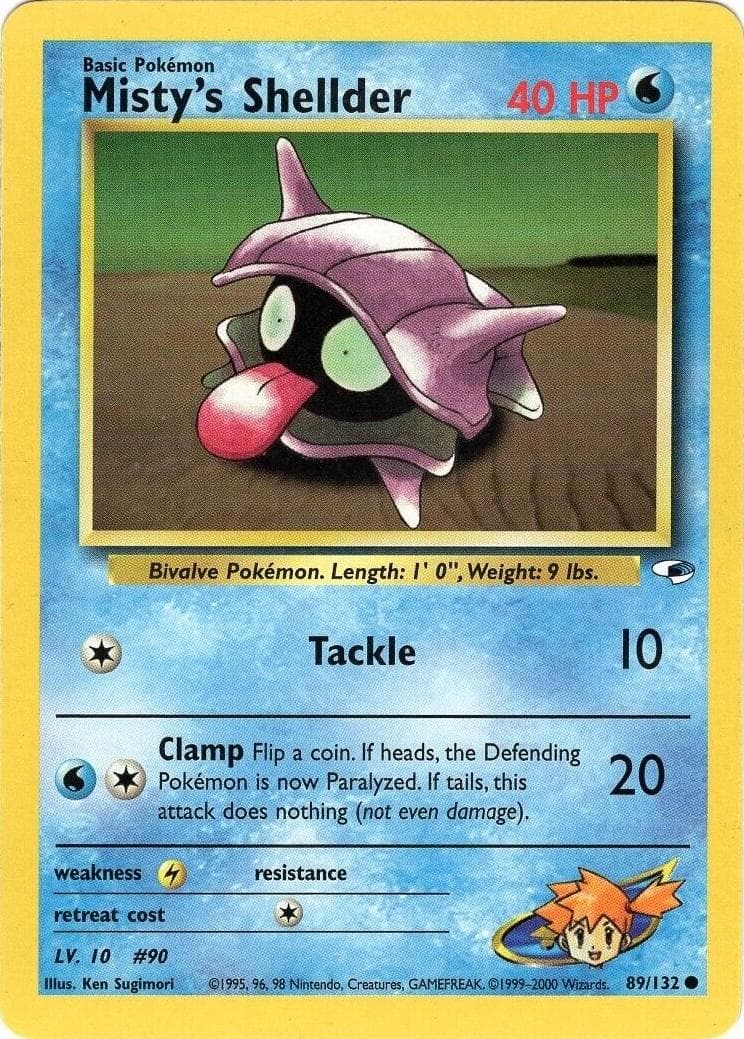 Misty's Shellder, catalogue front