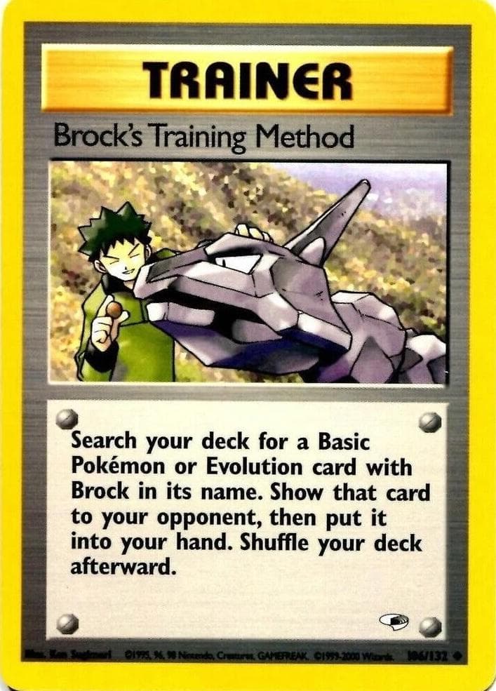 Brock's Training Method, catalogue front