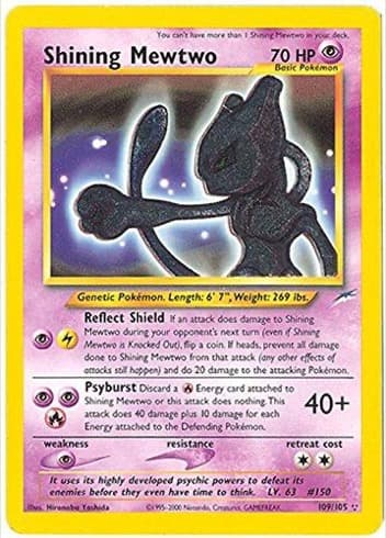 Shining Mewtwo, catalogue front