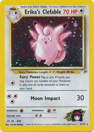 Erika's Clefable, catalogue front