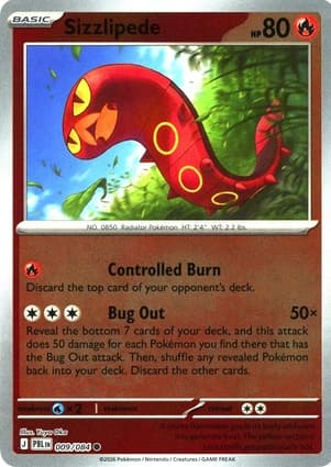 Sizzlipede, catalogue front