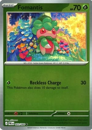 Fomantis, catalogue front