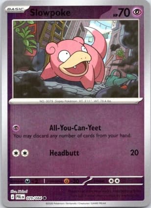 Slowpoke, catalogue front