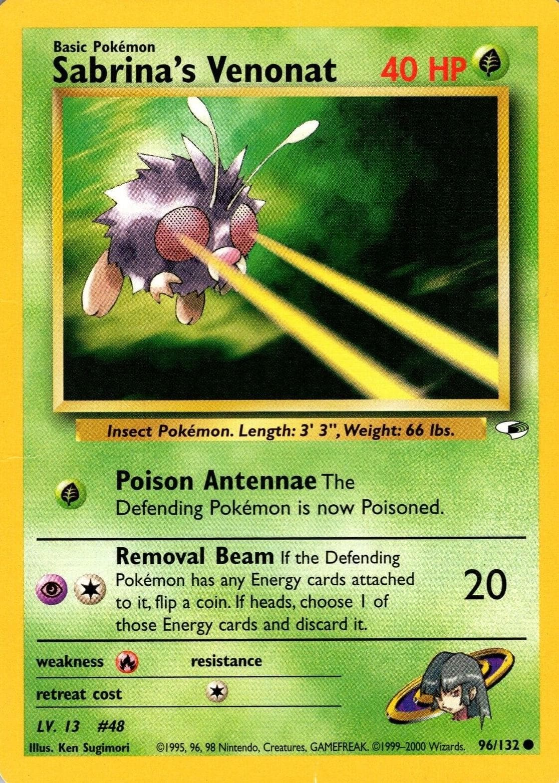 Sabrina's Venonat, catalogue front