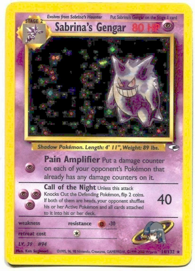 Sabrina's Gengar, catalogue front