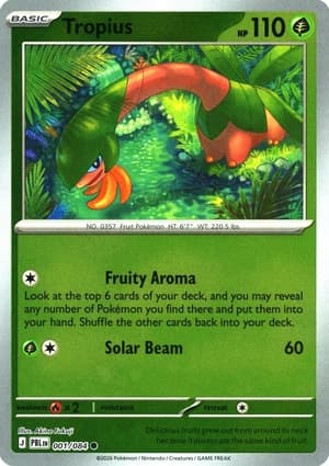 Tropius, catalogue front