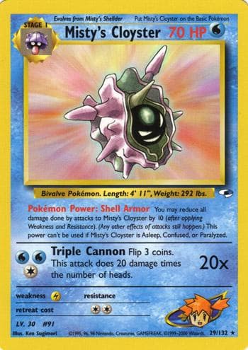 Misty's Cloyster, catalogue front