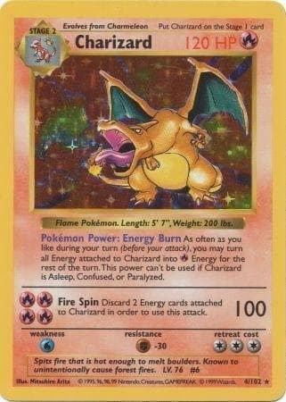 Charizard, catalogue front