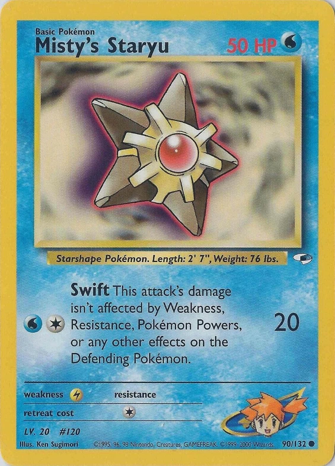 Misty's Staryu, catalogue front