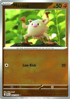 Mankey, catalogue front