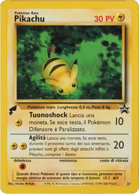 Baby Pikachu — Pikachu World Collection #27, catalogue front
