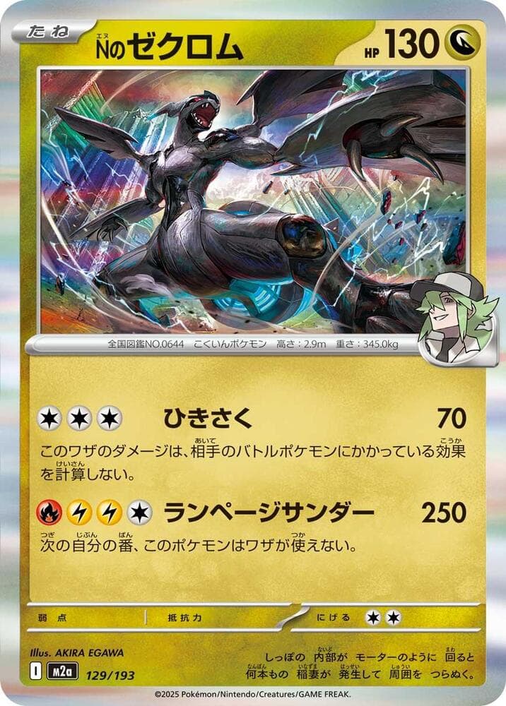 N's Zekrom, catalogue front