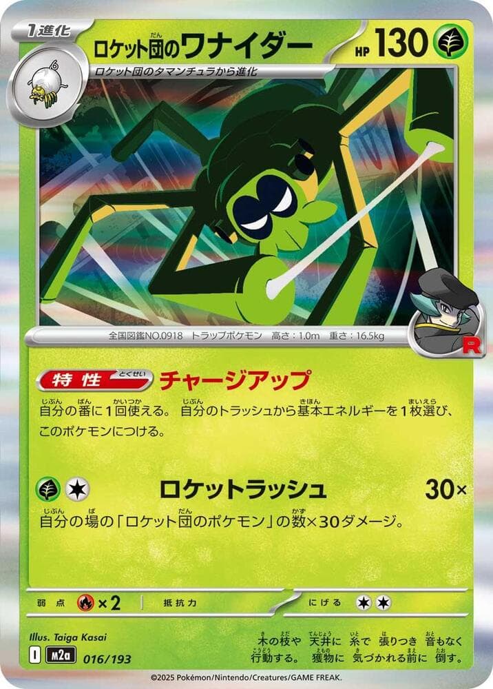 Team Rockets Spidops Holofoil, catalogue front
