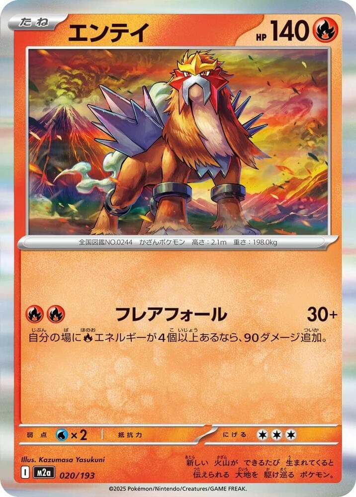 Entei Holofoil, catalogue front