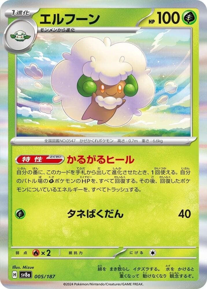 Whimsicott, catalogue front