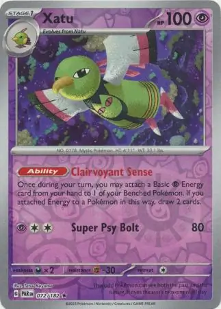 Xatu, catalogue front