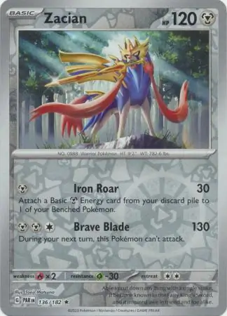 Zacian, catalogue front