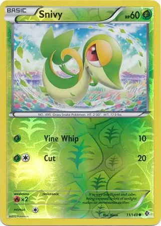 Snivy, catalogue front