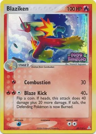 Blaziken, catalogue front