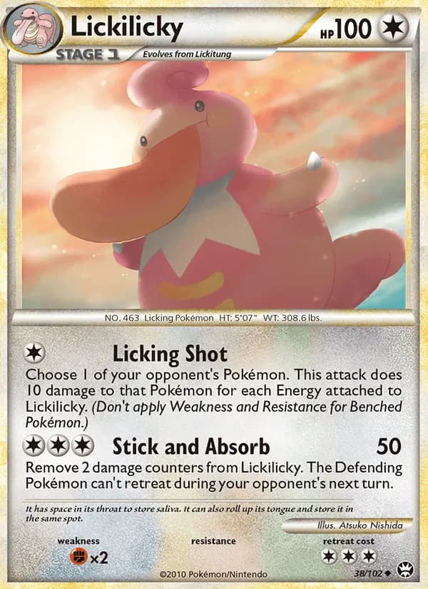 Lickilicky, catalogue front