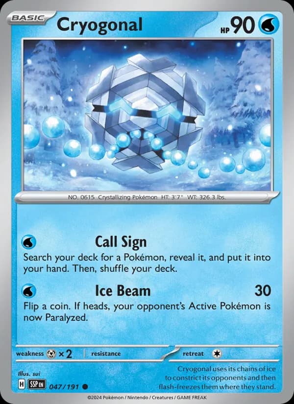 Cryogonal, catalogue front