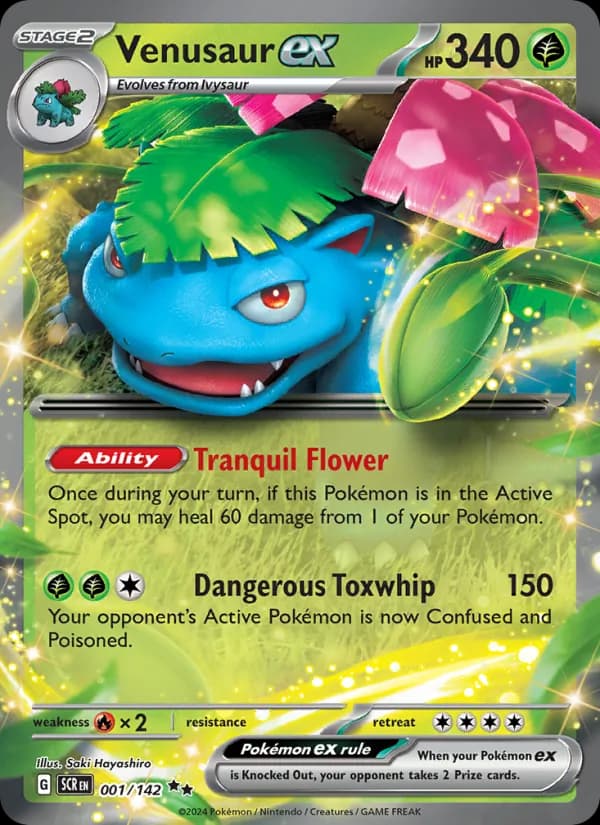 Venusaur ex, catalogue front