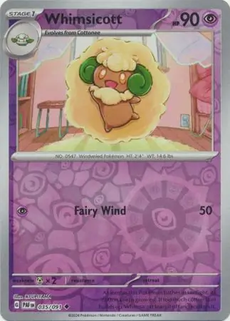 Whimsicott, catalogue front