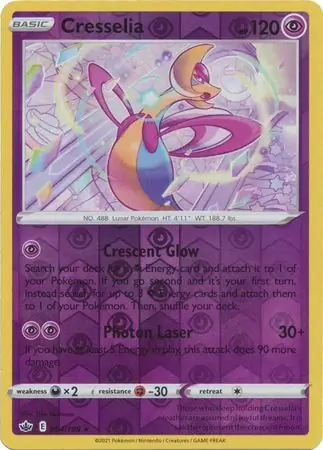 Cresselia, catalogue front