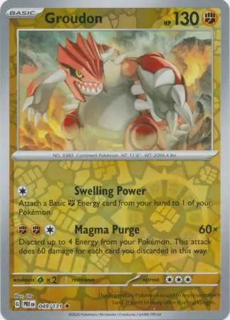 Groudon, catalogue front