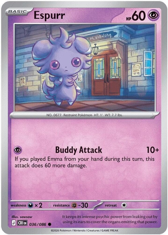 Espurr, catalogue front