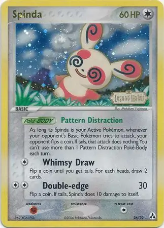 Spinda, catalogue front