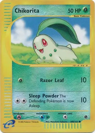 Chikorita, catalogue front