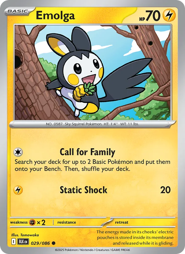 Emolga, catalogue front