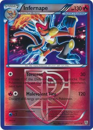 Infernape, catalogue front