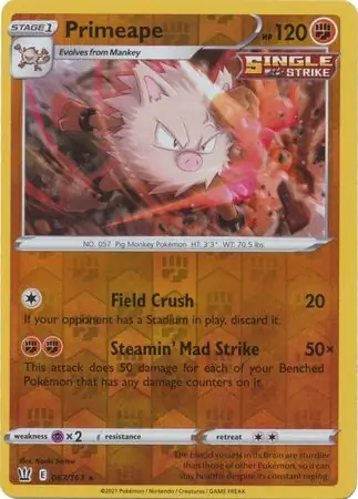 Primeape, catalogue front