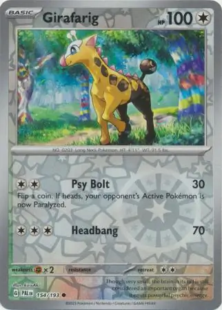 Girafarig, catalogue front