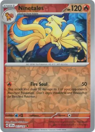 Ninetales, catalogue front