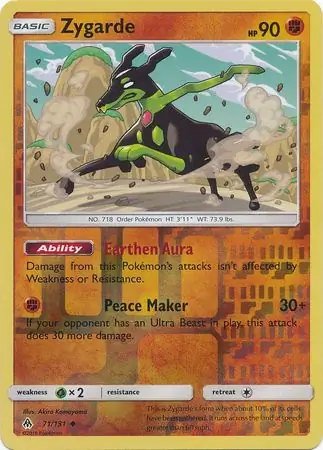 Zygarde, catalogue front