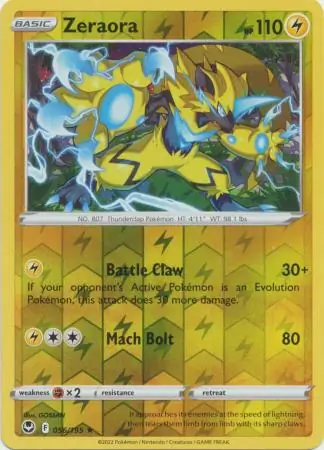 Zeraora, catalogue front