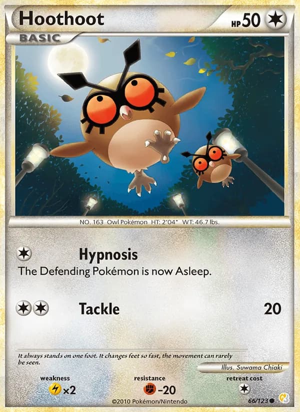 Hoothoot, catalogue front
