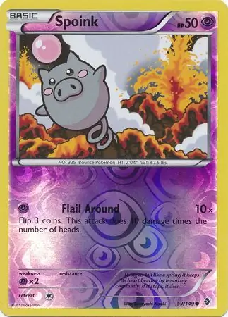 Spoink, catalogue front