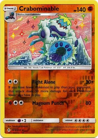 Crabominable, catalogue front