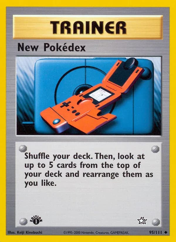 New Pokédex, catalogue front