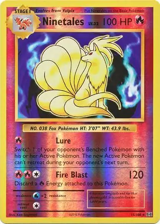 Ninetales, catalogue front