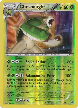 Chesnaught, catalogue front