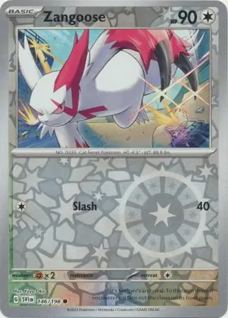 Zangoose, catalogue front