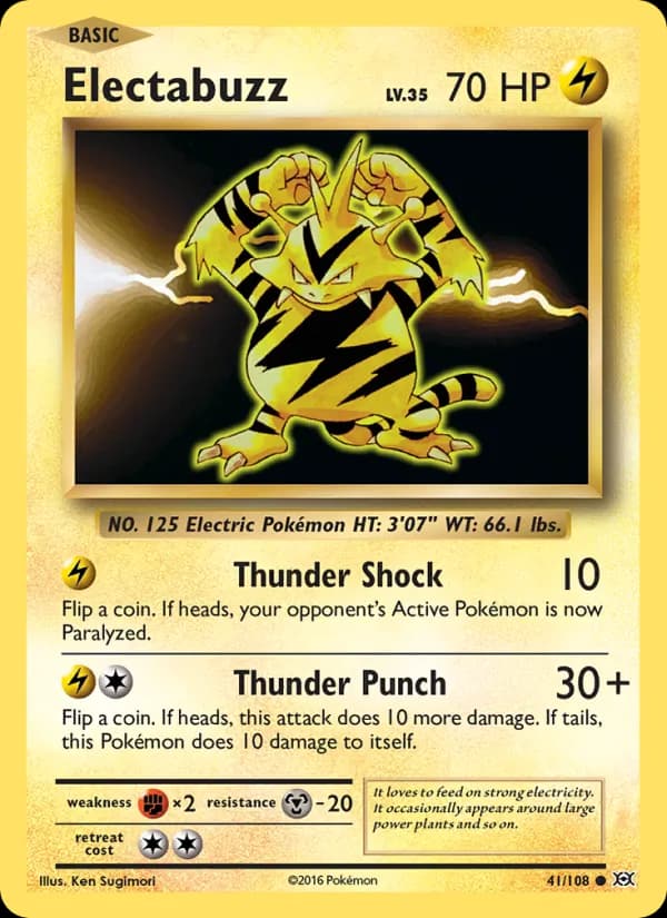 Electabuzz, catalogue front