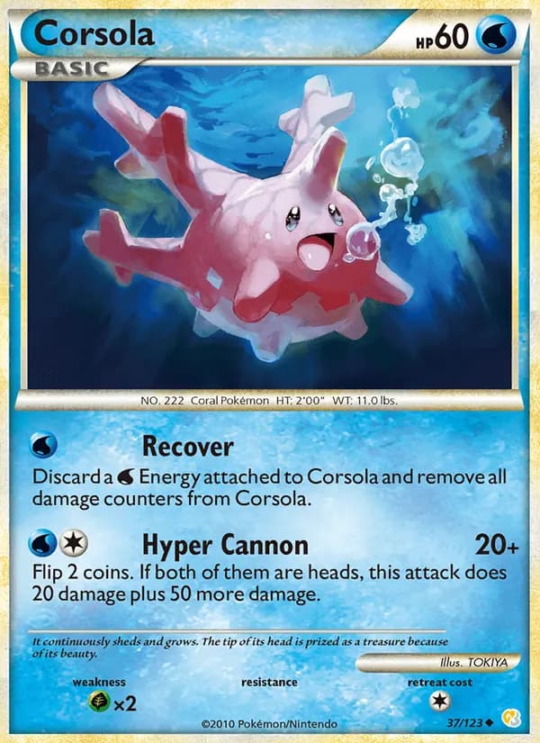 Corsola, catalogue front