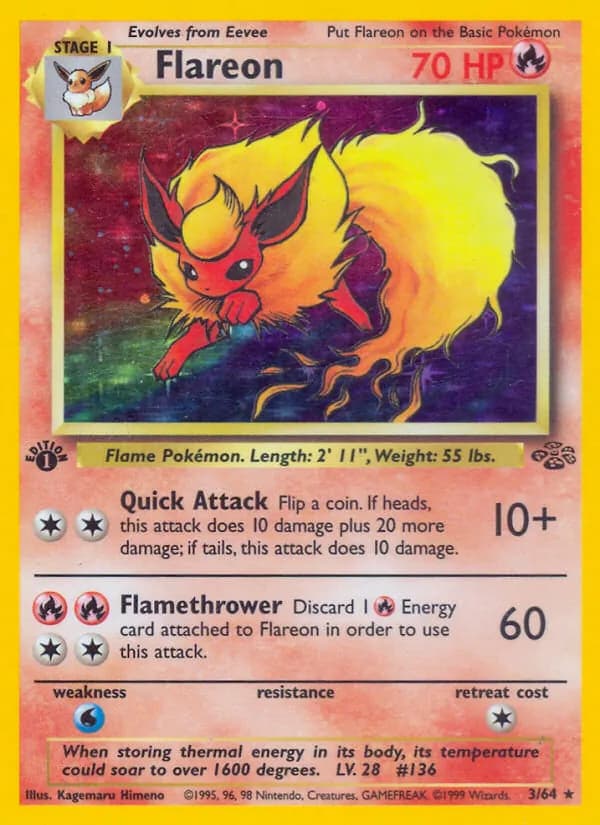 Flareon, catalogue front